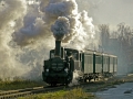 Olomoucký Mikuláš s parní lokomotivou „Kocúr”