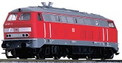 [Lokomotivy] → [Motorov] → [BR 218] → 93720: dieselov lokomotiva erven-ed s ernmi podvozky