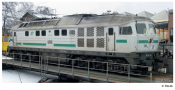 [Lokomotivy] → [Motorov] → [BR 132] → 05775: dieselov lokomotiva svtle ed se zelenm pruhem