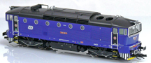 [Lokomotivy] → [Motorov] → [T478.3 „Brejlovec”] → 33325: dieselov lokomotiva modr, ern stecha a pojezd