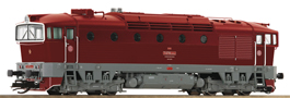 [Lokomotivy] → [Motorov] → [T478.3 „Brejlovec”] → 7380014: dieselov lokomotiva erven s tmav edm pojezdem