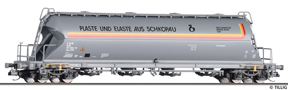 [Nkladn vozy] → [Samovsypn] → [4-os na sypk hmoty] → 502114: nkladn samovsypn vz ed „Plaste und Elaste aus Schkopau“