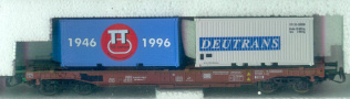 [Nkladn vozy] → [Nzkostnn] → [4-os Huckepack] → 01328: hnd Deutrans ″TT-1946-1996″