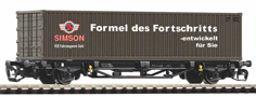 [Nkladn vozy] → [Nzkostnn] → [2-os kontejnerov Lgs 579] → 47722: ploinov nkladn vz ern s nkladem 40′ kontejneru „Simson“