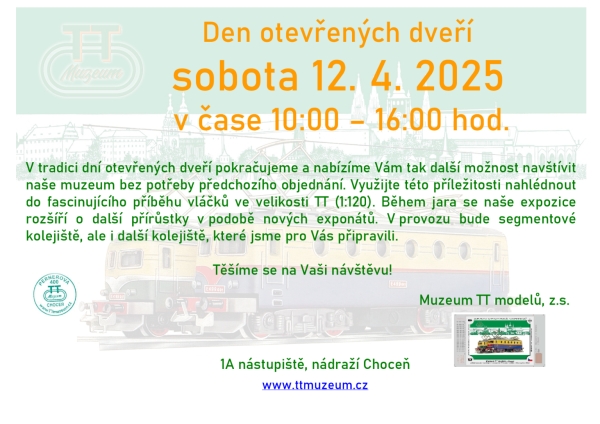 Den otevench dve v Muzeu TT model v Chocni